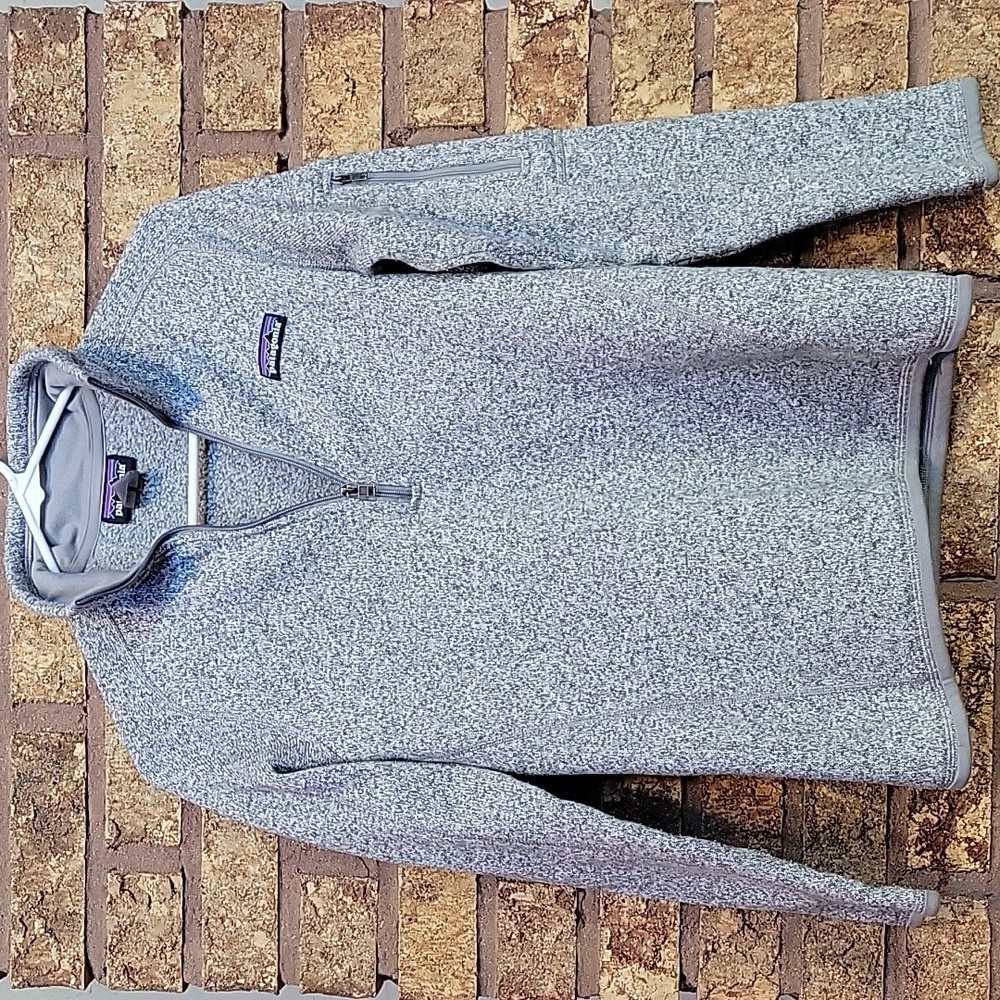 Patagonia Better Sweater Quarter Zip Fleece Pullover Gray Size XS Like New
